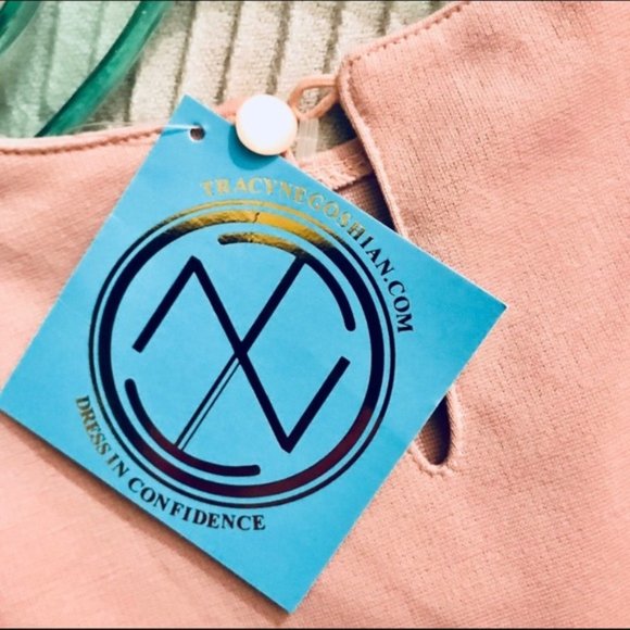 Jada Shift dress by Ellen Negoshian in Blush with Necklace NWT - XS - Picture 4 of 7